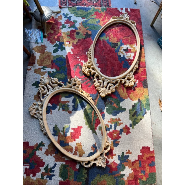 Pair of Vintage Wood Frames For Sale - Image 4 of 5