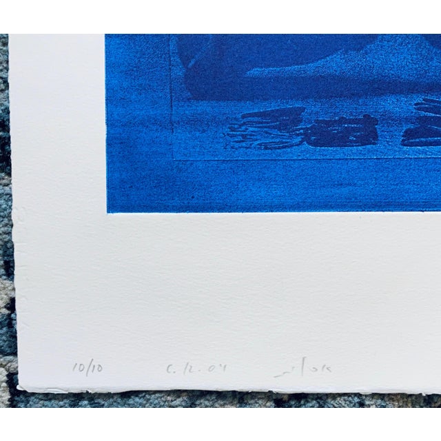 Asaf Ben Tzvi, Israeli Abstract Modernist Aquatint Screenprint Color Photo-Etching For Sale In Miami - Image 6 of 9