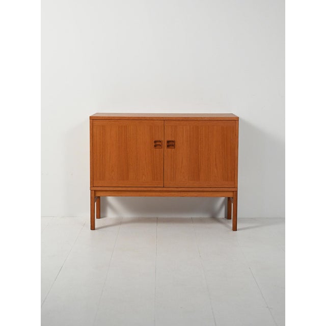 Brown Vintage Scandinavian Teak Commode, 1960s For Sale - Image 8 of 9