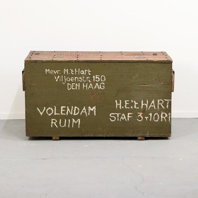 Tropical Military Soldiers Chest, 1940s For Sale - Image 9 of 9