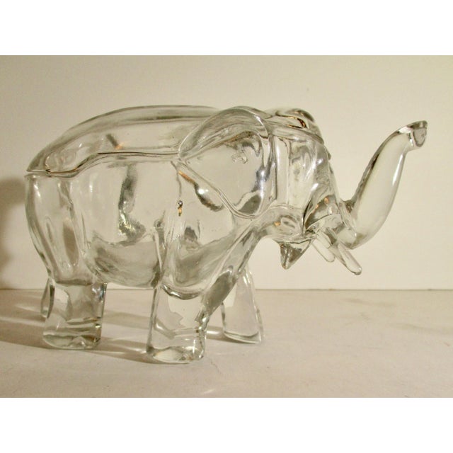 Figurative Elephant Shaped Decorative Jar/Container For Sale - Image 3 of 7