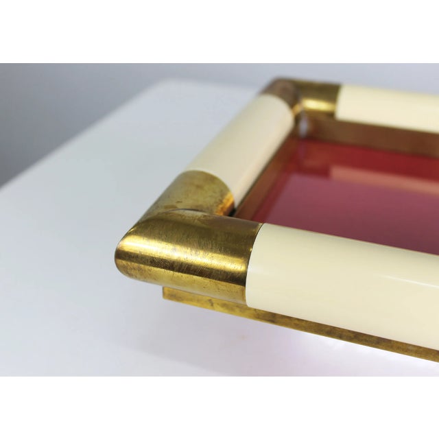 Italian Vide Poche in Brass attributed to Tommaso Barbi, 1970s For Sale - Image 4 of 7