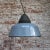 Vintage Industrial Enamel and Cast Iron Lamp For Sale - Image 4 of 6