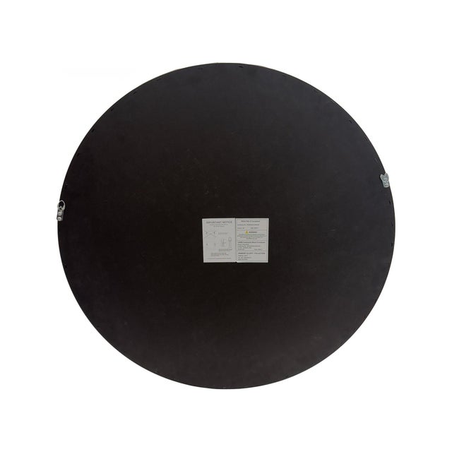 Burled Round Mirror For Sale In Chicago - Image 6 of 10