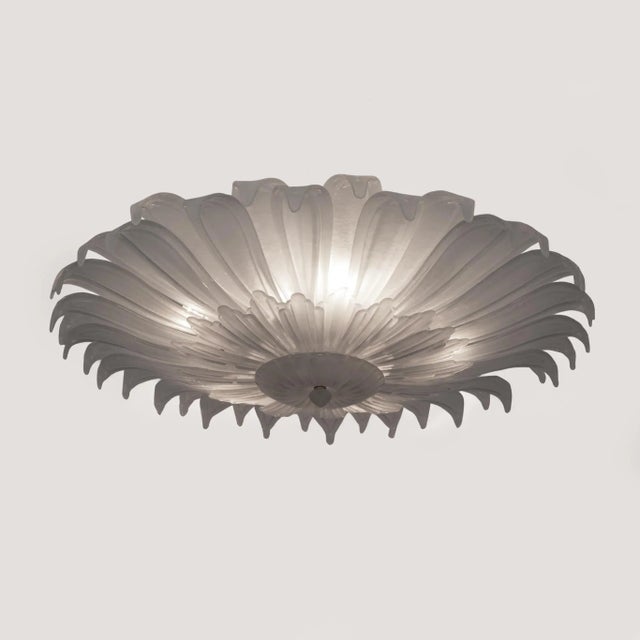 Mid-Century Modern Italian Murano Glass Margherita Ceiling Light, 1990s For Sale - Image 4 of 8