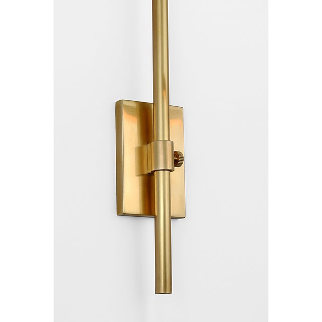 Modern Thomas O'Brien for Visual Comfort Signature Kidd 30" Frame Mount Picture Light in Hand-Rubbed Antique Brass For Sale - Image 3 of 13