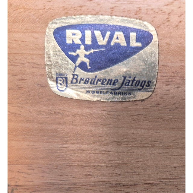 Teak Wall Storage Cabinet by Kjell Riise, 1960s For Sale - Image 9 of 10