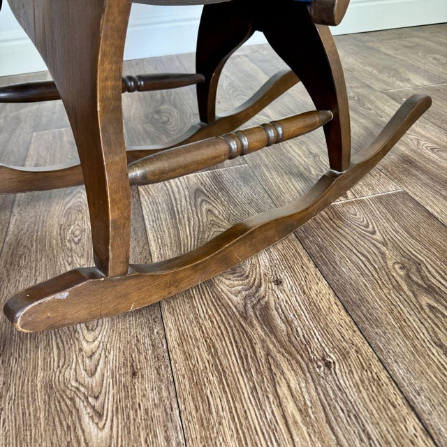 Victorian Vintage Victorian-Revival Parlor Rocking Chair For Sale - Image 3 of 11