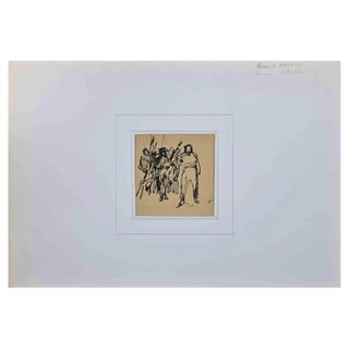 Bernard Naudin, Figures, Original Drawing, Early 20th-Century For Sale