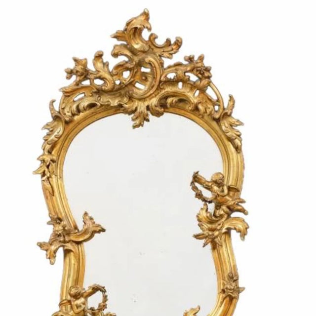 Rococo Rococo Wall Mirror For Sale - Image 3 of 6