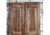 Mid-Century Modern Rustic Modern Carved Double Doors – Reclaimed Wood Pantry Doors 80x29 For Sale - Image 3 of 4