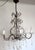 Metal Metal and Murano Glass Six-Light Drop Chandelier, 1950s For Sale - Image 7 of 11