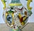 Italian Majolica Hand Painted Ceramic Pottery Face Handles Vase For Sale - Image 11 of 16