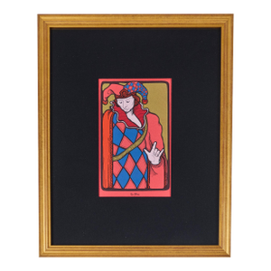 Vintage Printed Tarot Card by David Mario Palladini, C 1967 | Le Mat