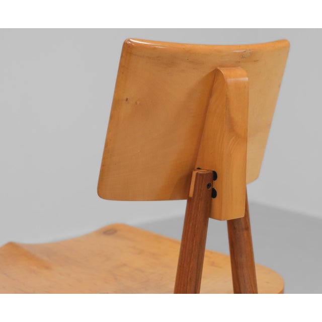 Postmodern Walnut & Maple Desk Chair, 1980s For Sale - Image 10 of 15