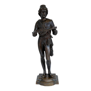Jules Graux-Marly "The Mandolin Player" Bronze