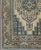 Vintage Turkish Rug With Geometric Design in Blue, Gold and Cream Colors For Sale - Image 4 of 9