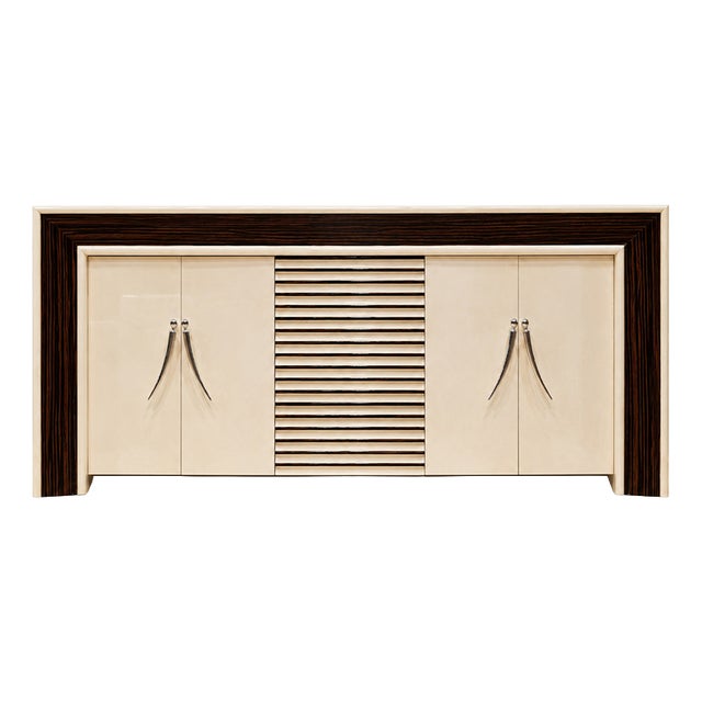 Parchment Chest of Drawers, 1980s For Sale