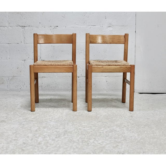 Set of Vintage French Straw Chairs, 1960 For Sale - Image 12 of 16