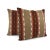 Rustic Southwestern-Style Brown & Red Stripe Pillow Cover For Sale - Image 3 of 9