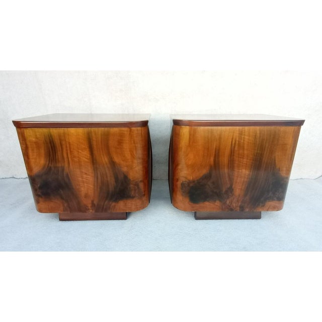 Bedside Tables by Jindřich Halabala for Up Závody, 1960s, Set of 2 For Sale - Image 16 of 16