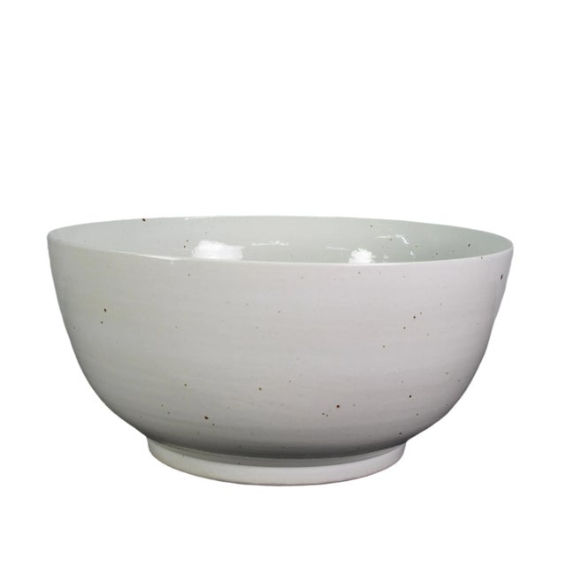 Chinese Large Off White Bowl For Sale - Image 3 of 5