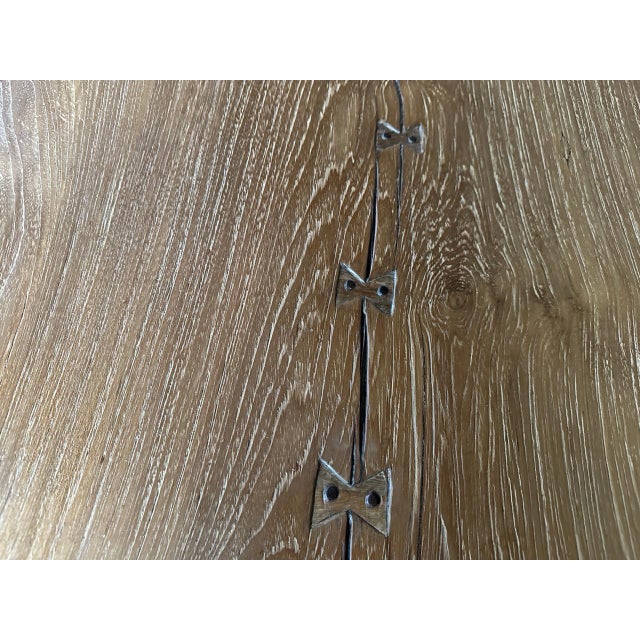 Midcentury Couture Teak Wood Dining Table or Desk For Sale - Image 4 of 18