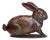Metal Rabbit With Verdigris Finish For Sale