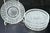 1970s Vintage Mid-Century Modern Clear Pressed Glass Coasters Set of 4 Starburst Diamond Point For Sale - Image 5 of 5