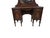 Antique Victorian Inlaid Mahogany Vanity W/ Tri-Fold Mirror, Refinished Top For Sale - Image 9 of 10