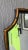 This is a modern stylized pagoda mirror. It is solid wood with gold gilt metal faux bamboo overlay. The mirror itself has...
