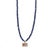Early 21st Century Love You Enamel Heart Pendant Blue Choker Necklace For Sale - Image 5 of 10