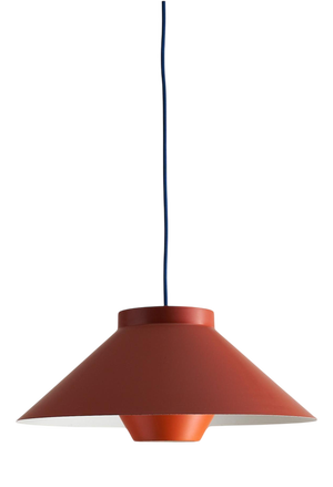 Stone Red Conical Pendant with Anti-Glare System, 1970s