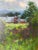 Vintage Impressionist Red Farm Landscape Oil on Board Painting – Signed, Wood Framed For Sale - Image 10 of 12