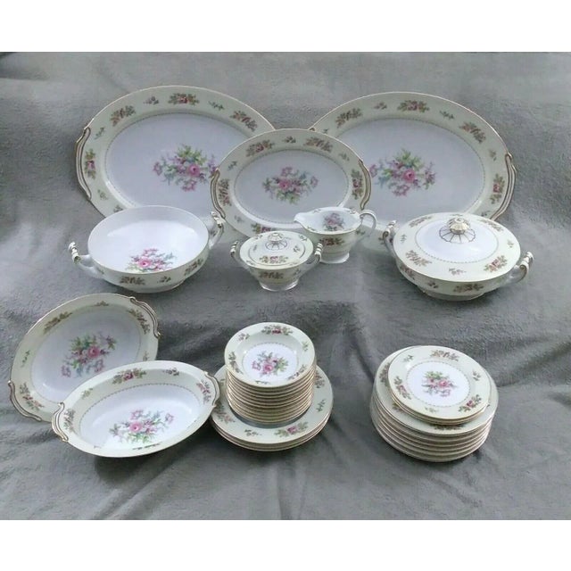 1940s Mid-Century Noritake China Empire Pattern 36 Piece Service, Made in Japan For Sale - Image 12 of 12