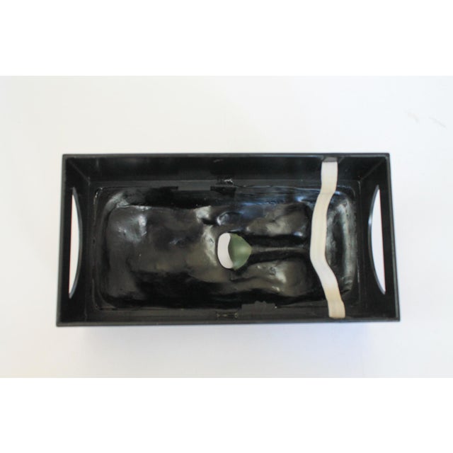 Vintage Rotary Hero Moai Tiki Tissue Box Dispenser Holder For Sale - Image 9 of 9