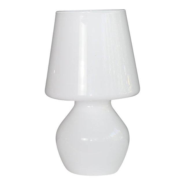 Mid 20th Century Fontanaarte Style Murano Glass Lamp For Sale