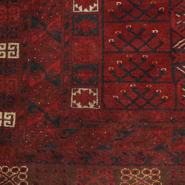 Middle Eastern Bukhara Rug in Wool For Sale - Image 5 of 8
