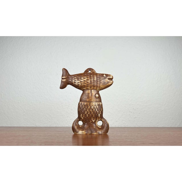Mid-Century Modern Danish Studio Pottery Decorative Fish Hanger by Haico Nitzsche for Søholm, 1960s For Sale - Image 6 of 18