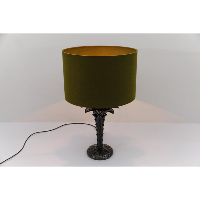 Italian Ceramic Palm Tree Table Lamp, 1960s For Sale - Image 4 of 10