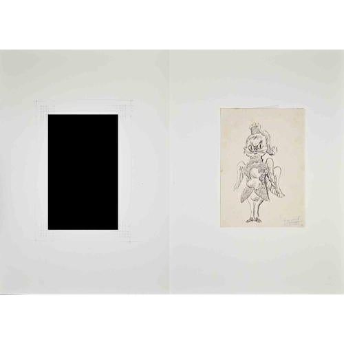 China ink drawing on paper, realized in 1930s. Published on "Il Selvaggio". Not signed. Very good condition. This piece is...