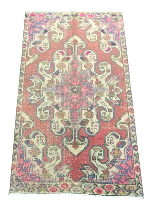 Vintage Rustic Home Turkish Handmade Rug