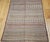 Antique Uzbek Tribal Soumak Kilim, Handwoven Stripe Pattern, Brown & Gold, 4x7 For Sale - Image 9 of 16