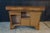 Mid-Century Curved Oak Dry Bar Cabinet With Carved Grapevines Wine Liquor 68" For Sale - Image 16 of 18