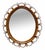 Oval Wall Mirror in Rattan and Woven Cane, Italy 1960s For Sale - Image 9 of 9