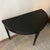 Half-Moon Console Table in Black Patinated Wood For Sale - Image 3 of 6