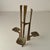 Copper Sculptural Three-Arm Candelabra in Forged Steel, 1960 For Sale - Image 8 of 10