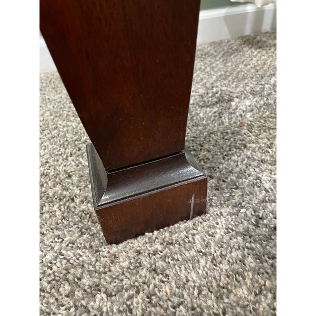 Vintage Thomasville Mahogany Collection Queen Size Rice-Post Bed For Sale - Image 10 of 17