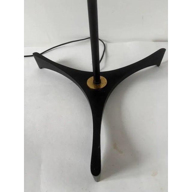 Black French Floor Lamp from Arlus, 1950s For Sale - Image 8 of 16