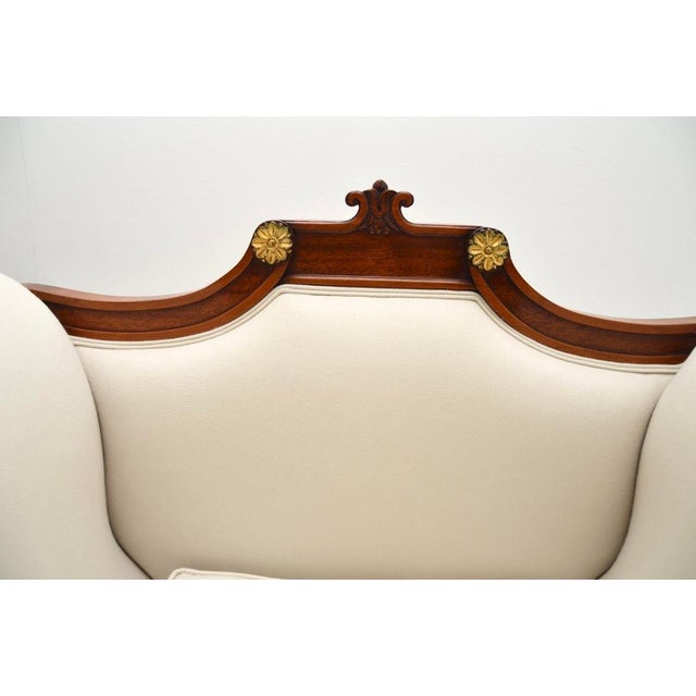 Brown Large Vintage Regency Style Lounge Chairs, 1920, Set of 2 For Sale - Image 8 of 13